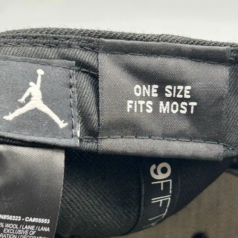 Air Jordan Hat Men Black Purple Embroidered Jumpman‎ Snap Back Cap Wool